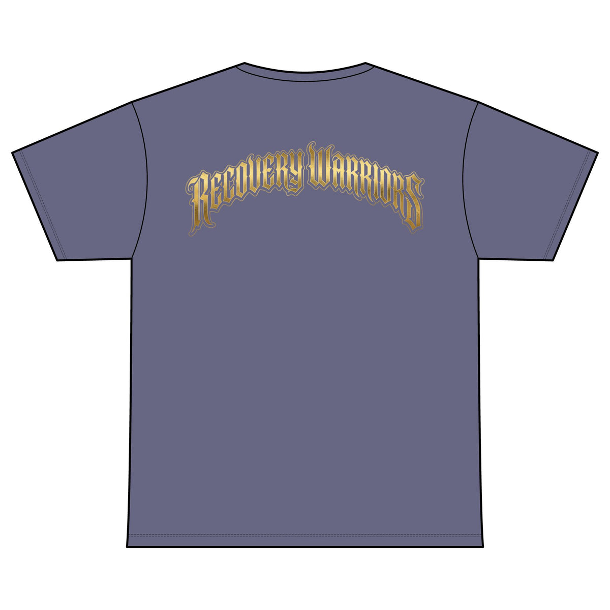 Recovery T-Shirt — Retro Sunburst “Recovery Warriors” Tee