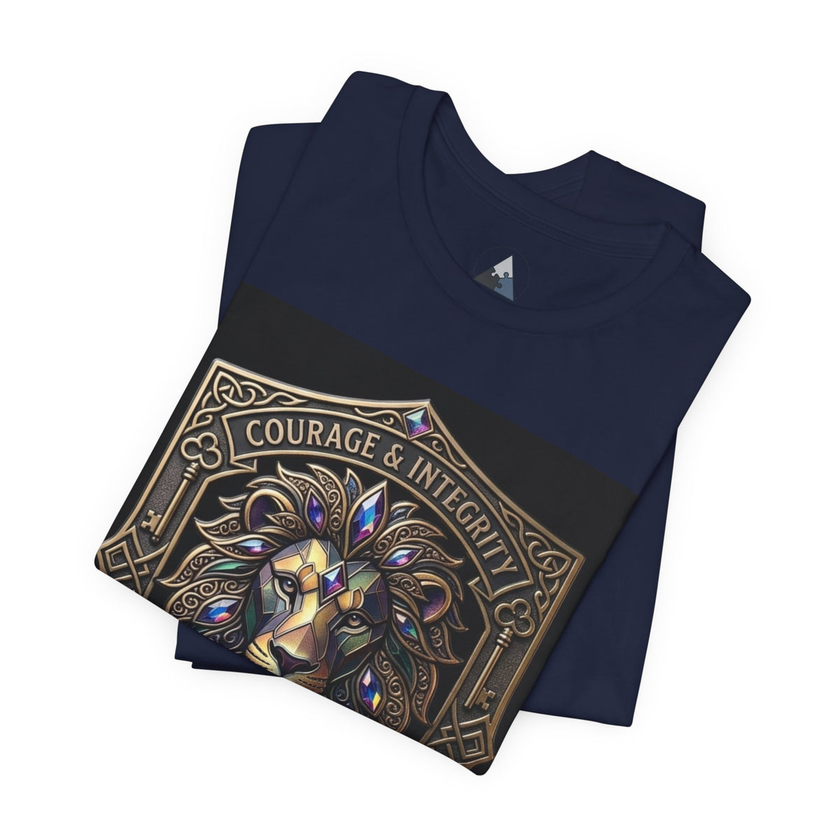 Courage & Integrity T-Shirt – Lion Crest Recovery Graphic Tee