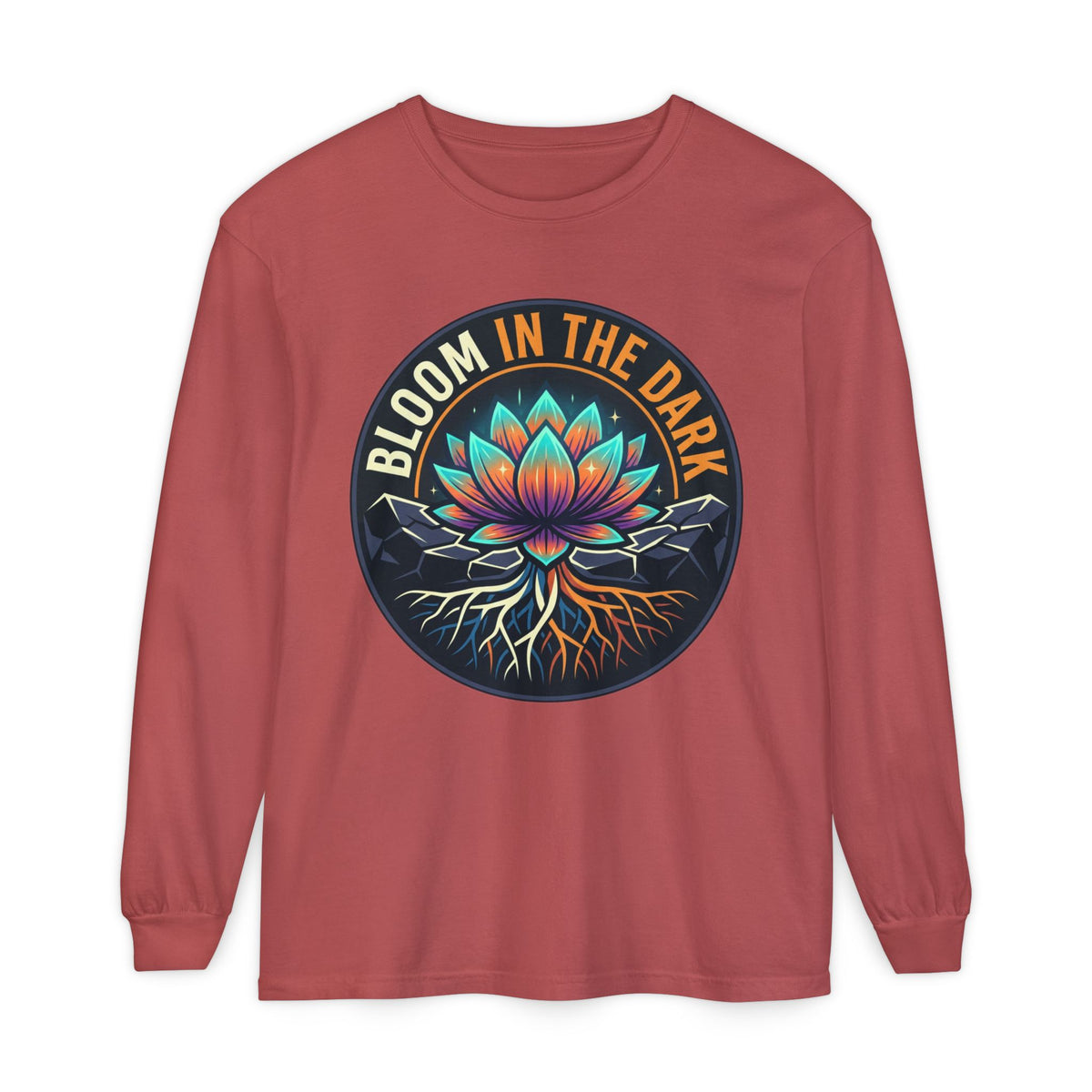 Bloom in the Dark Long Sleeve Tee – Lotus Recovery Shirt