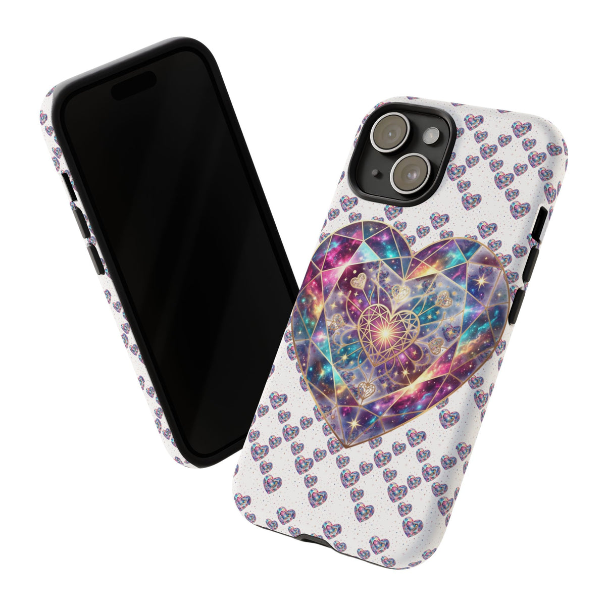 Galaxy Heart Tough Phone Case — Sparkling Cosmic Heart Design