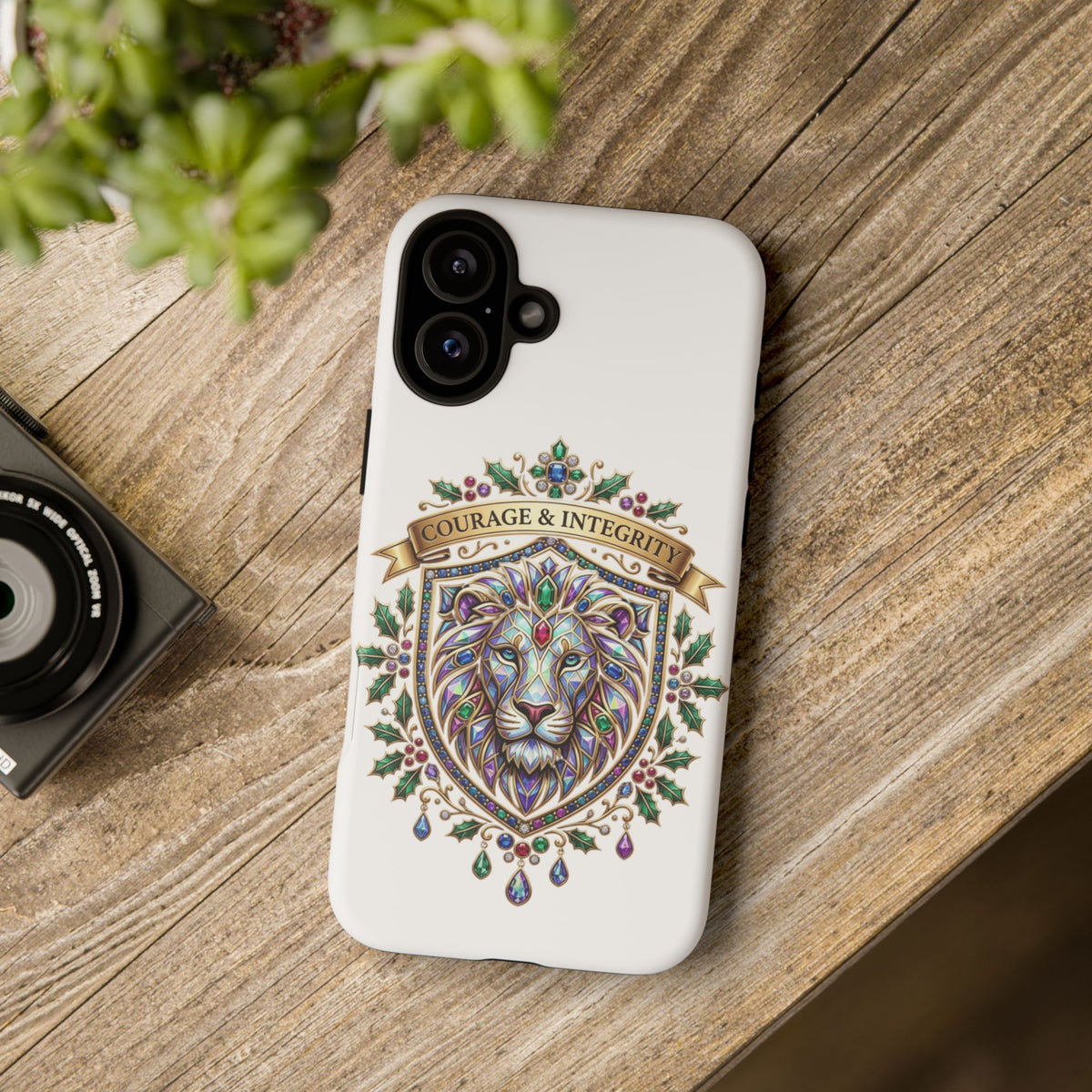 Courage & Integrity Lion Phone Case