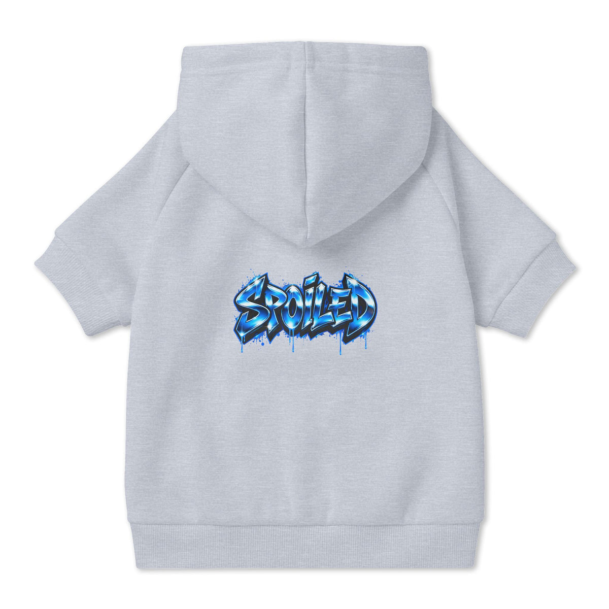 Spoiled Blue Graffiti Pet Hoodie