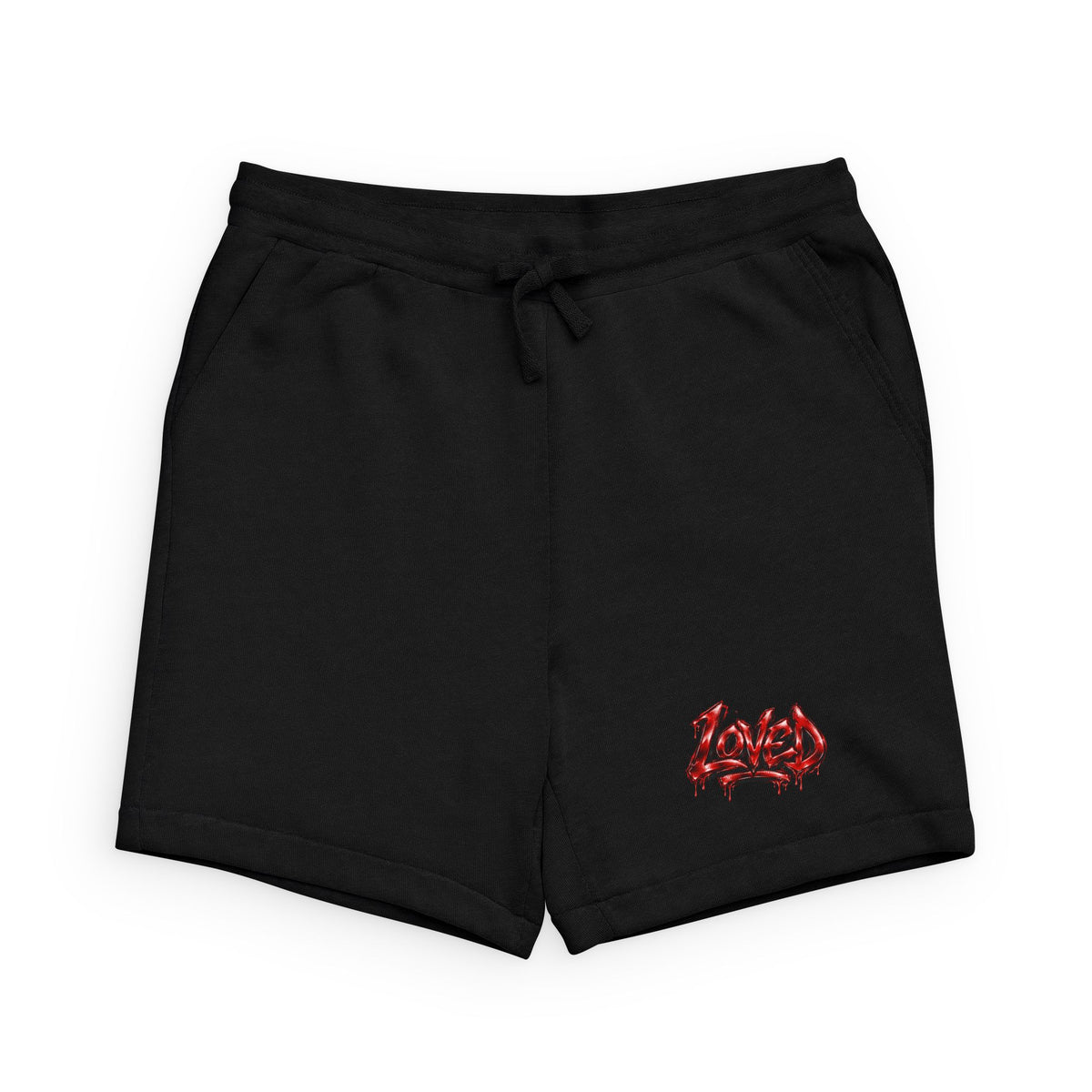 Black “Loved”  Sweatshorts
