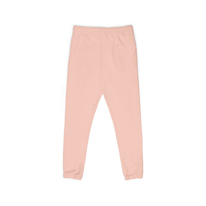 Fleece Sweatpants — Green Leaf Patch Joggers