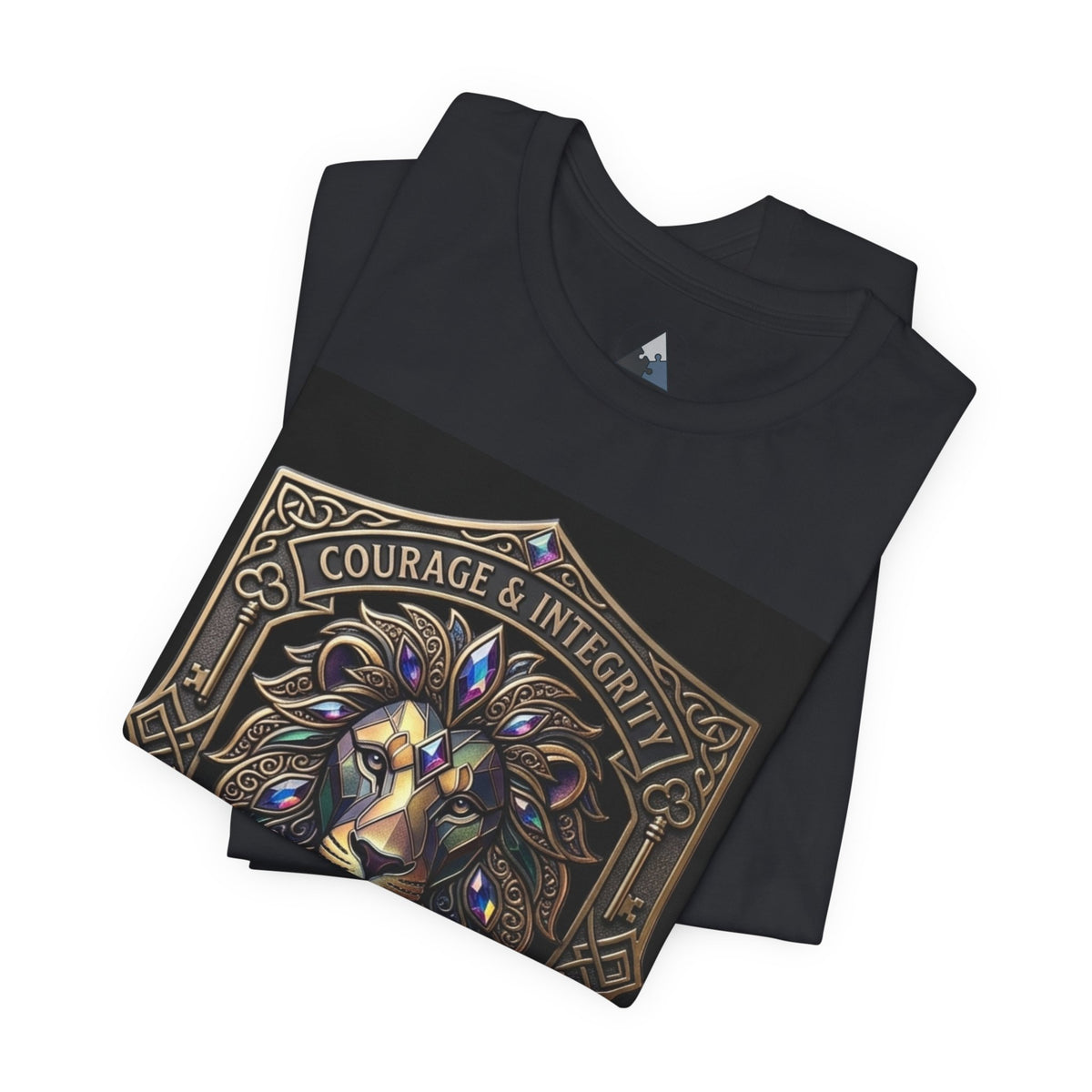 Courage & Integrity T-Shirt – Lion Crest Recovery Graphic Tee