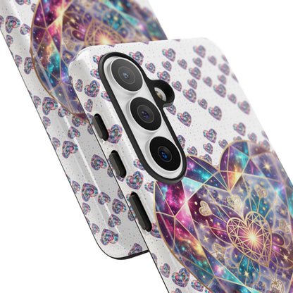 Galaxy Heart Tough Phone Case — Sparkling Cosmic Heart Design