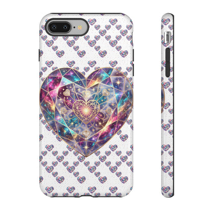 Galaxy Heart Tough Phone Case — Sparkling Cosmic Heart Design