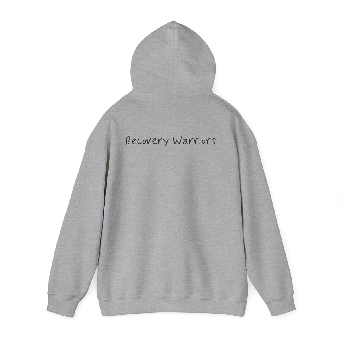 Hoodie — 'Ugly' Script Front & 'Recovery Warriors' Back Pullover
