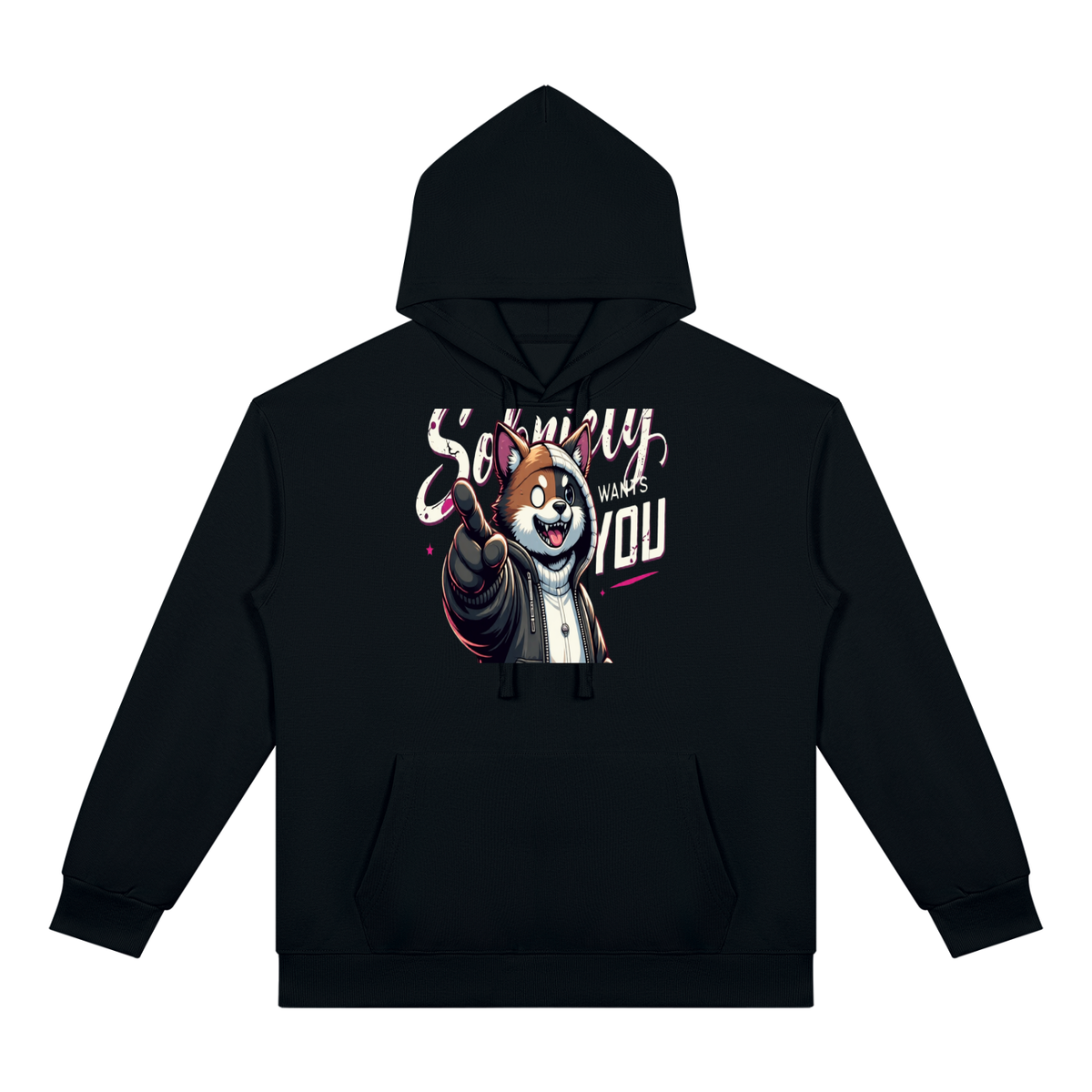 Sobriety Wants You Dog Unisex Oversized Drop-Shoulder Hoodie – Sober Apparel