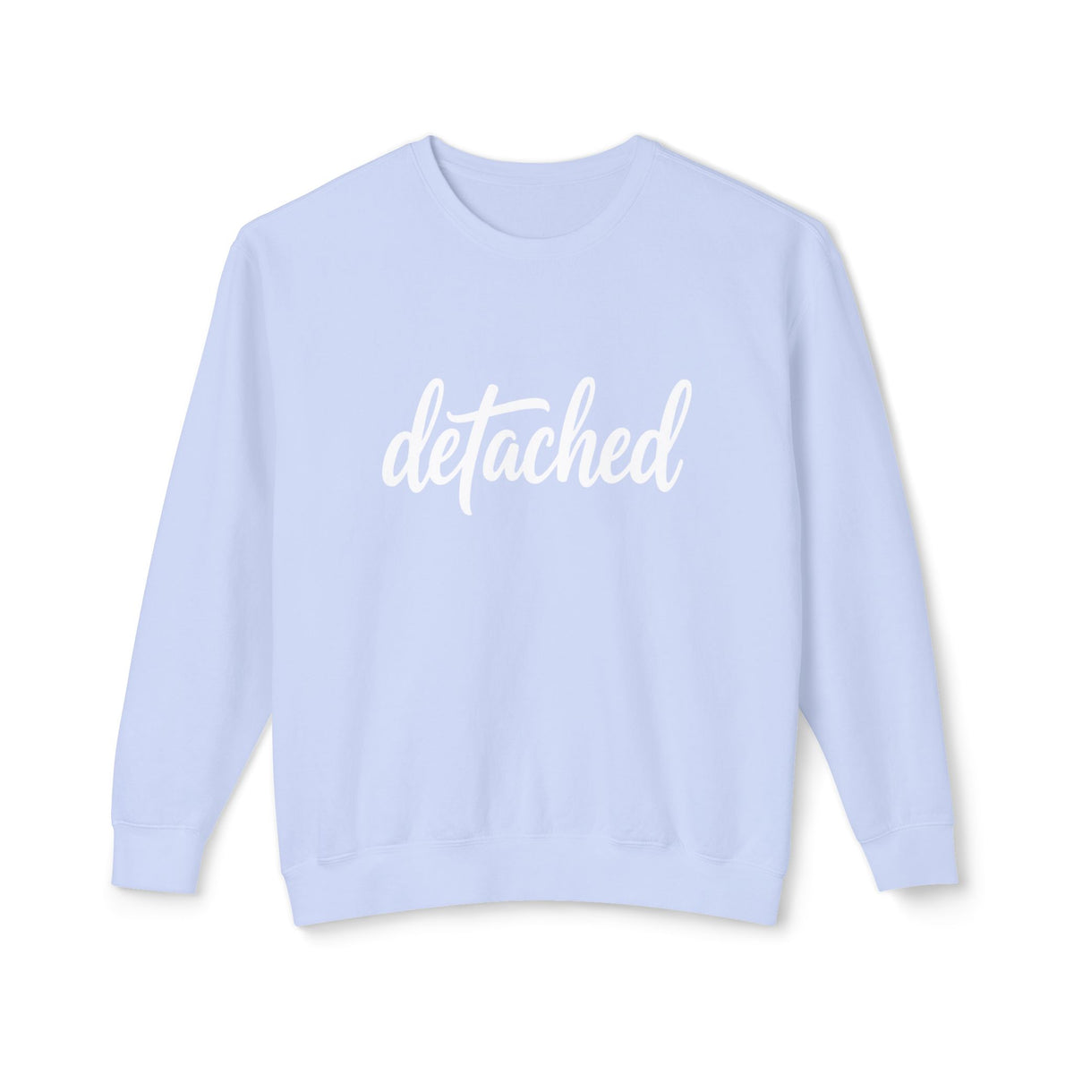 Detached Crewneck Sweatshirt — Minimal Script Pullover