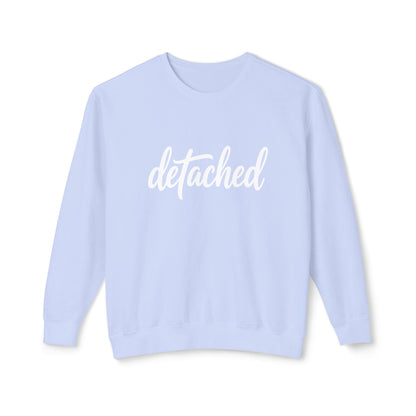 Detached Crewneck Sweatshirt — Minimal Script Pullover