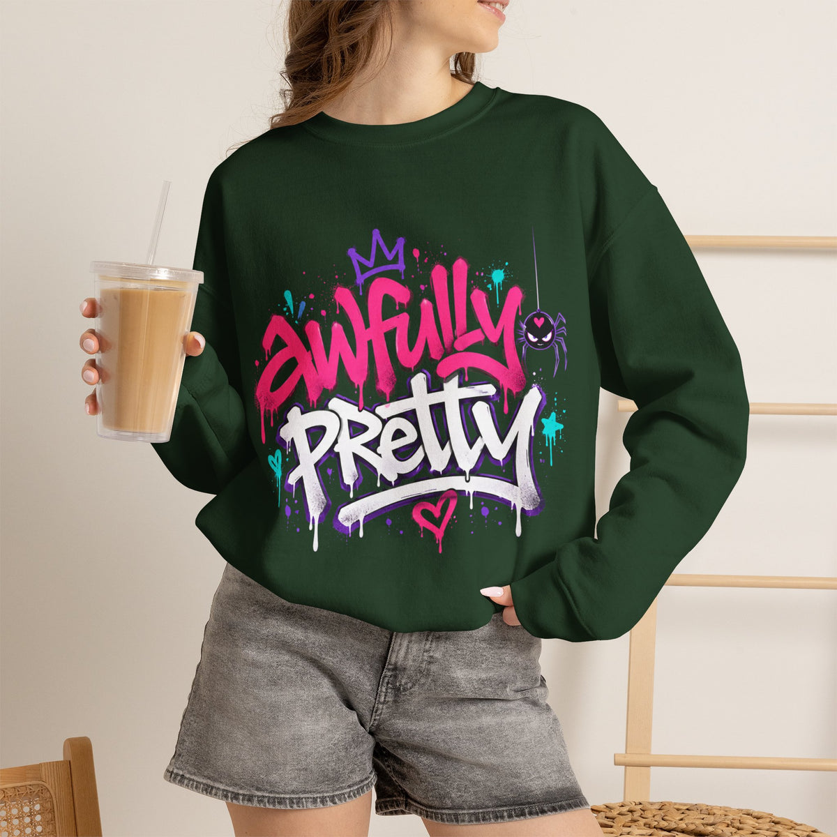 Awfully Pretty Graffiti Sweatshirt