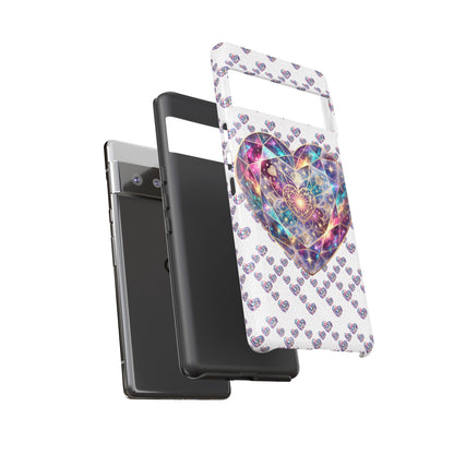Galaxy Heart Tough Phone Case — Sparkling Cosmic Heart Design