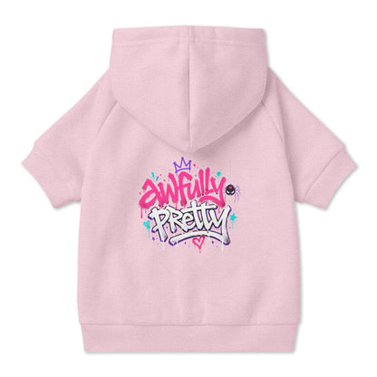 Awfully Pretty Graffiti Pet Hoodie