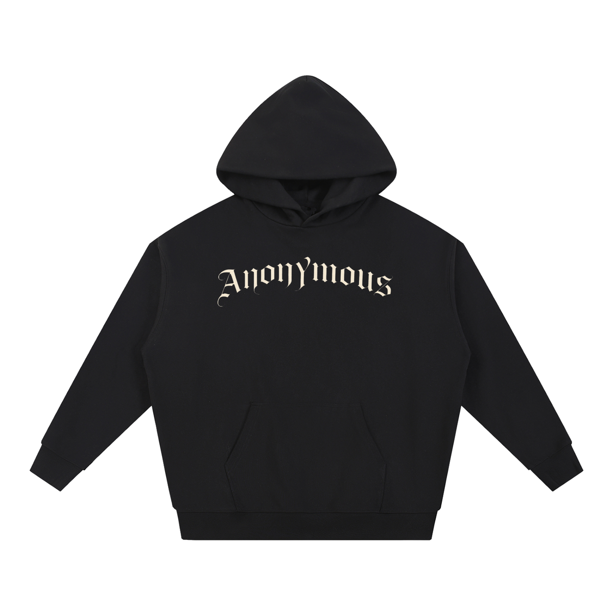 Anonymous Gothic Lettering Heavyweight Pullover Hoodie