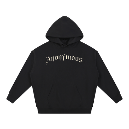 Anonymous Gothic Lettering Heavyweight Pullover Hoodie