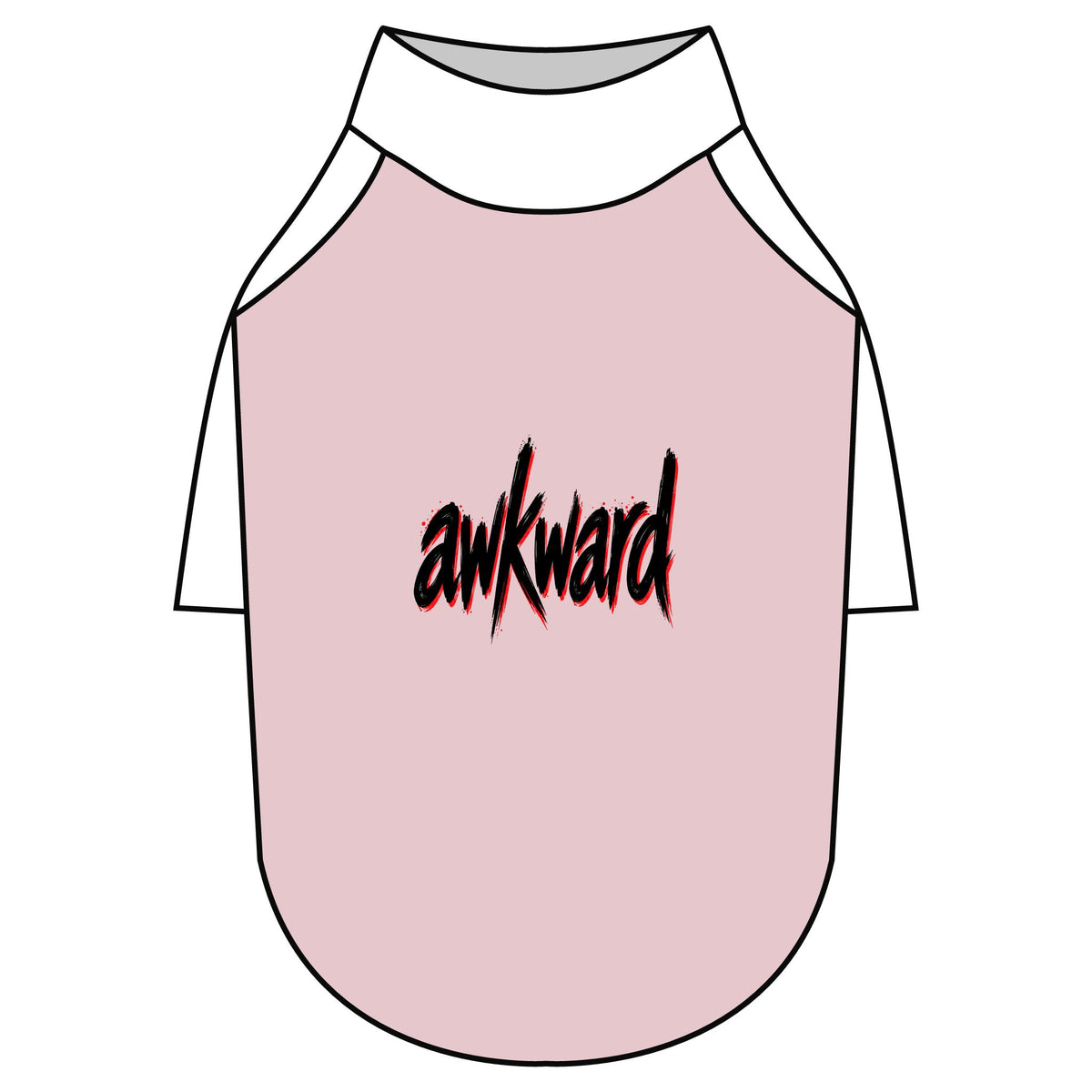 Awkward Pet T-Shirt — Raglan Shirt for Dogs & Cats