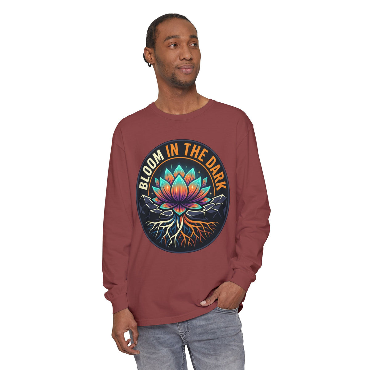 Bloom in the Dark Long Sleeve Tee – Lotus Recovery Shirt