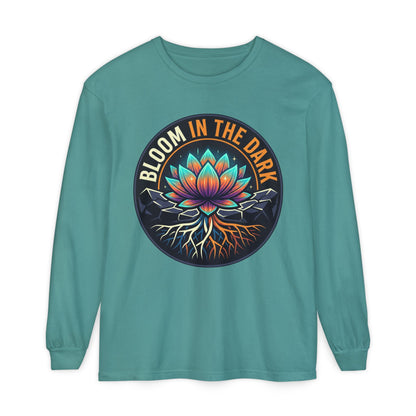 Bloom in the Dark Long Sleeve Tee – Lotus Recovery Shirt