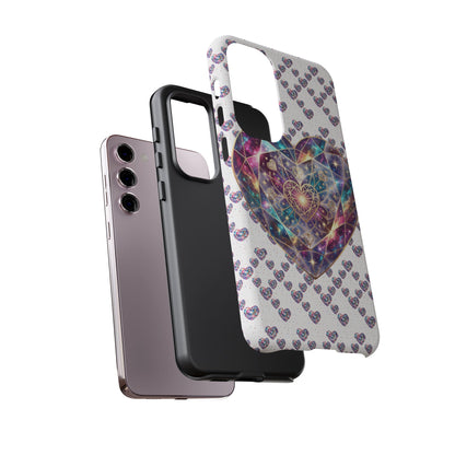 Galaxy Heart Tough Phone Case — Sparkling Cosmic Heart Design