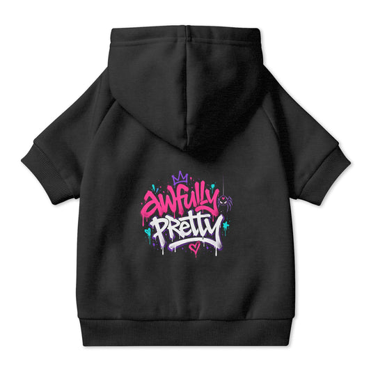 Awfully Pretty Graffiti Pet Hoodie
