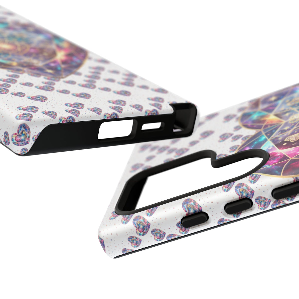 Galaxy Heart Tough Phone Case — Sparkling Cosmic Heart Design