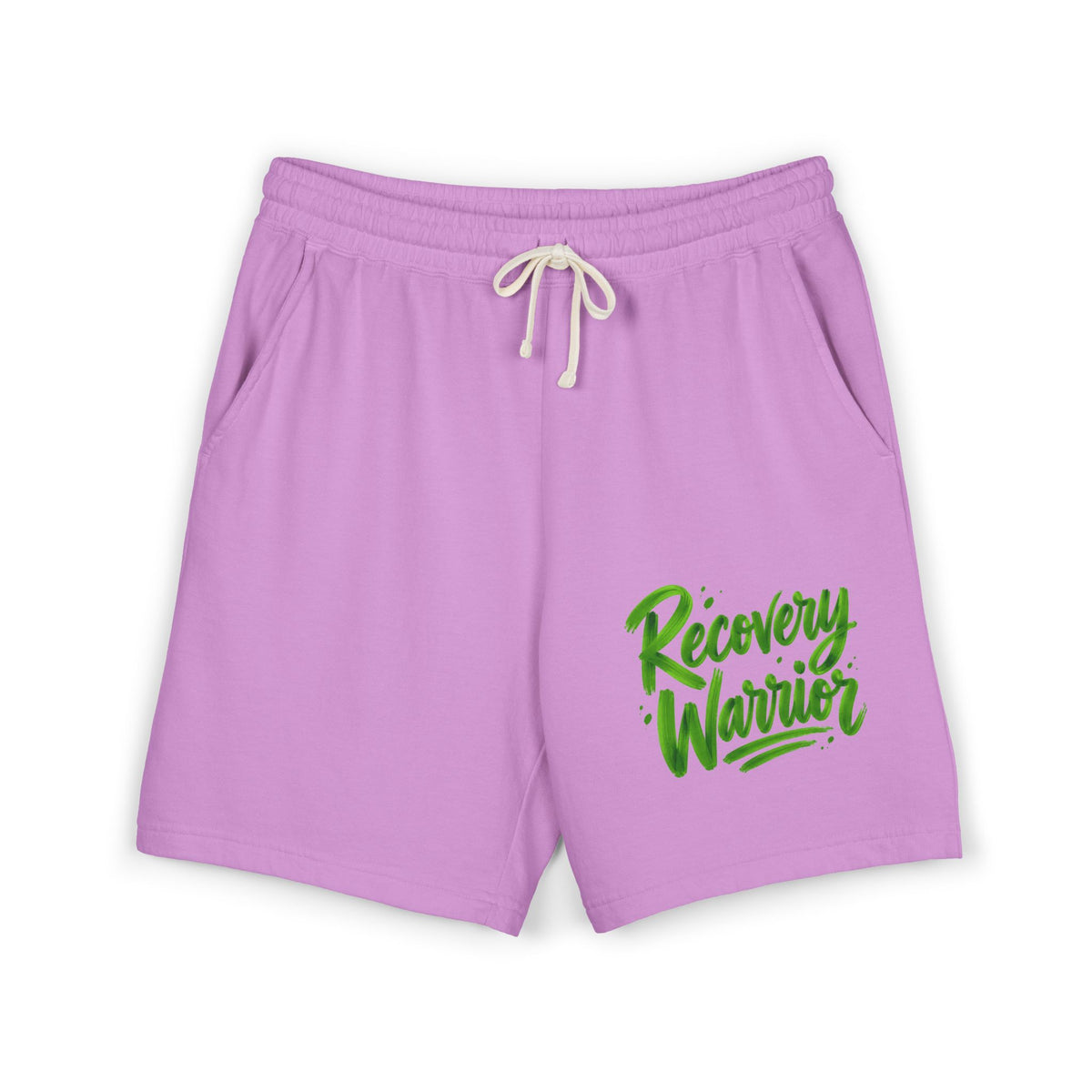 Recovery Warrior Fleece Sweat Shorts — Lightweight Comfort Lounge Shorts