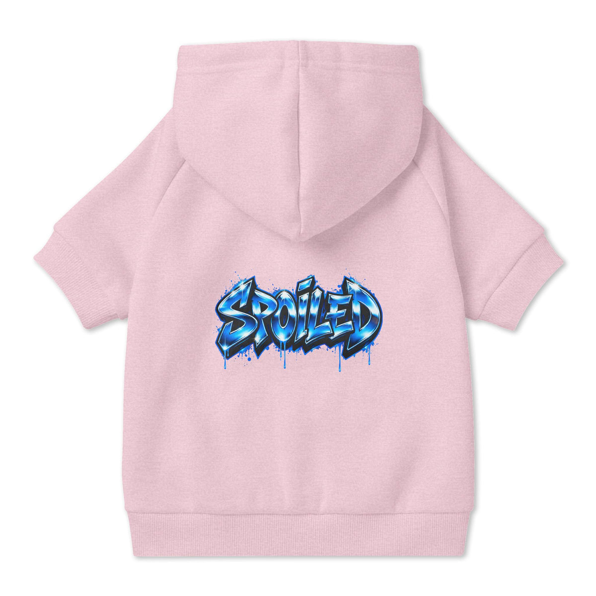 Spoiled Blue Graffiti Pet Hoodie