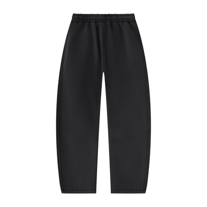 Fractured Unisex Vintage Wash Barrel-Leg Fleece Sweatpants