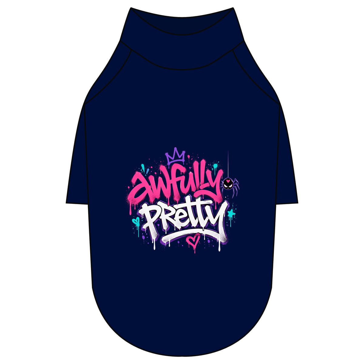 Awfully Pretty Graffiti Pet Raglan T-Shirt