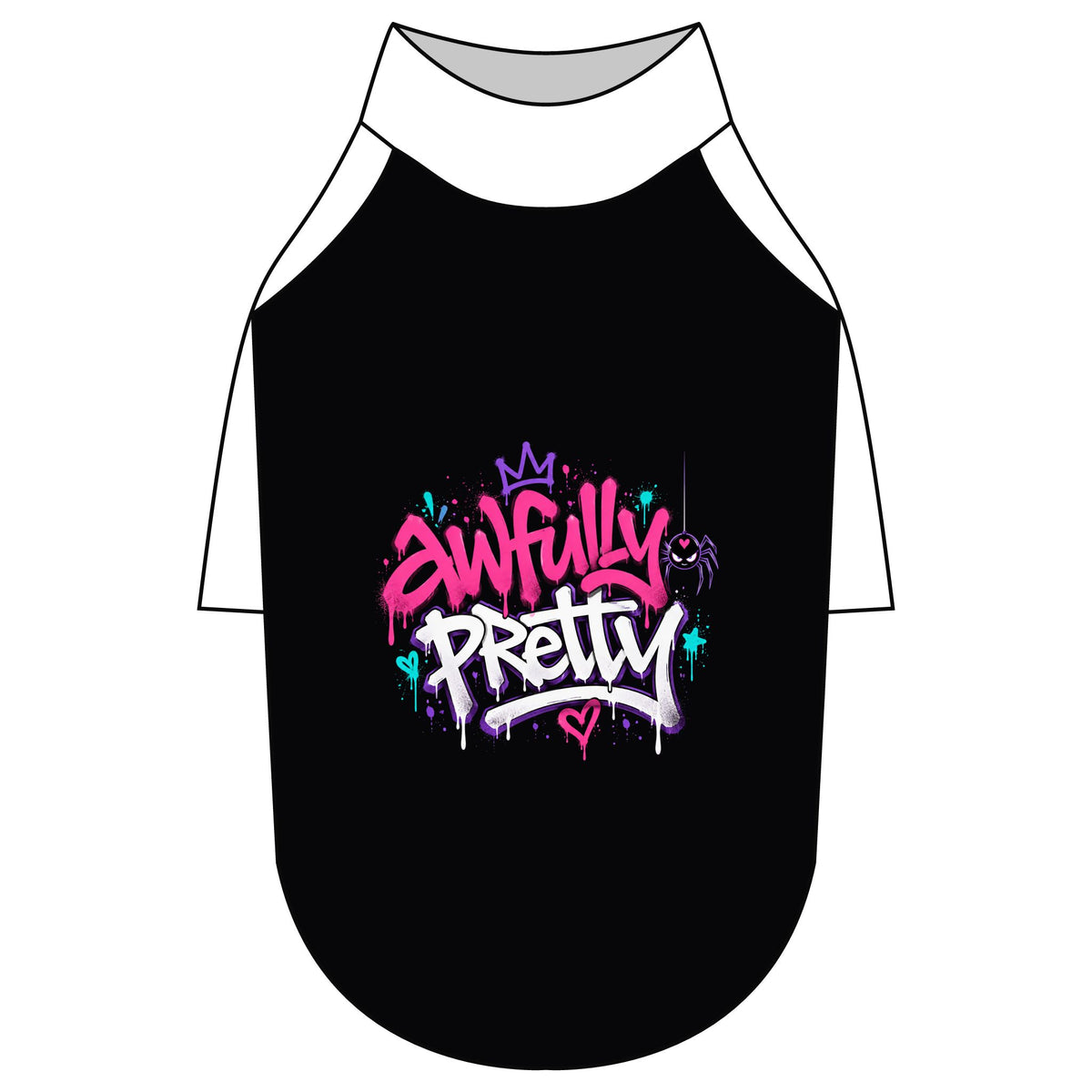 Awfully Pretty Graffiti Pet Raglan T-Shirt