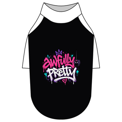 Awfully Pretty Graffiti Pet Raglan T-Shirt