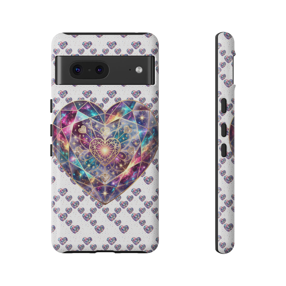Galaxy Heart Tough Phone Case — Sparkling Cosmic Heart Design