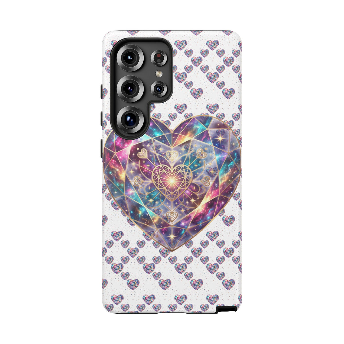 Galaxy Heart Tough Phone Case — Sparkling Cosmic Heart Design