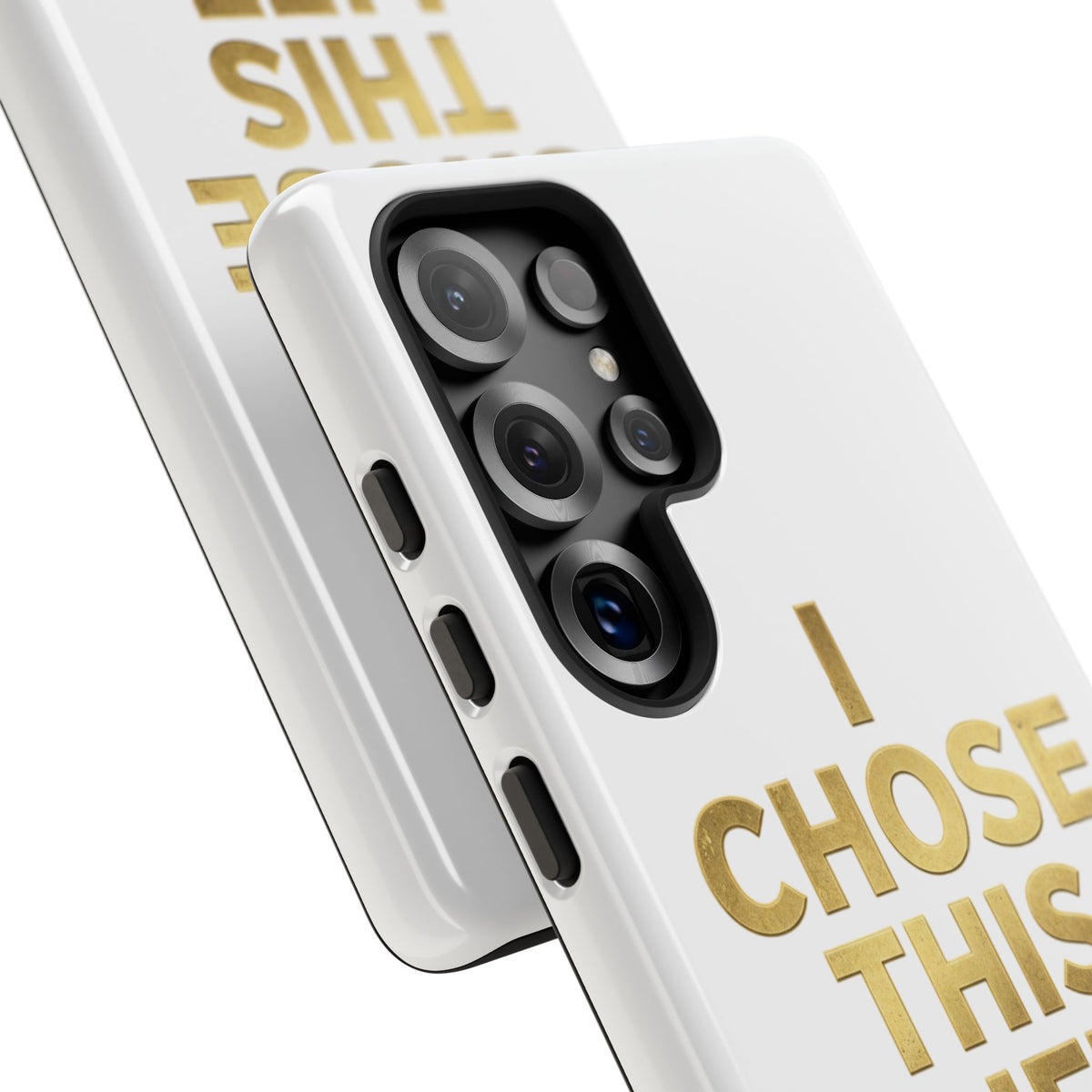 Tough Case — "I Chose This Life" Gold Typography Phone Case
