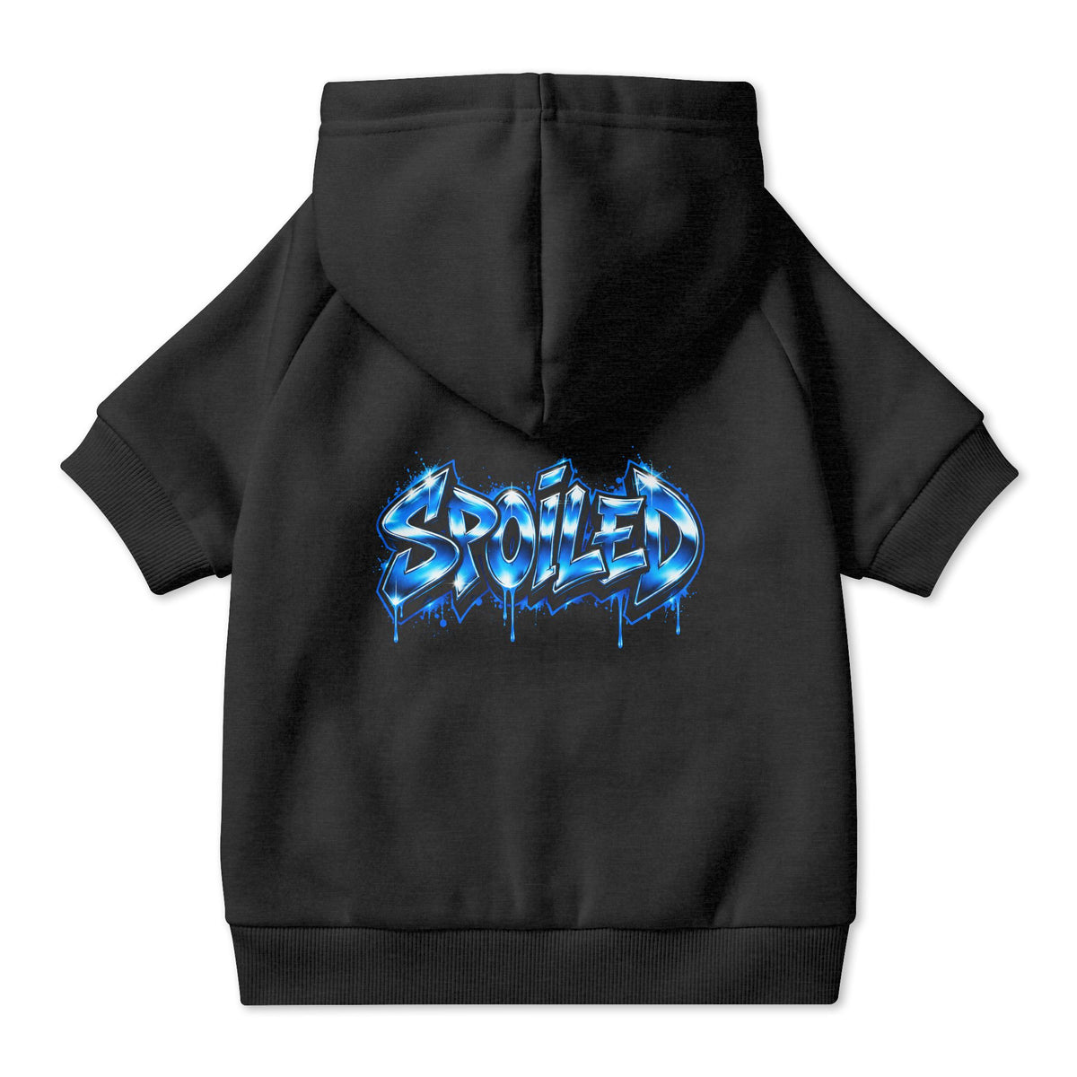 Spoiled Blue Graffiti Pet Hoodie