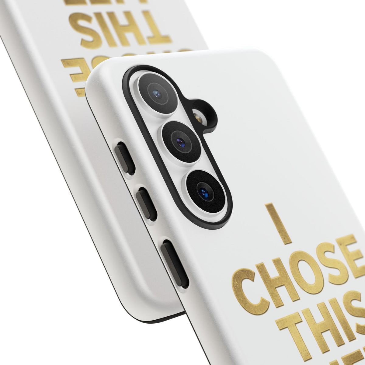 Tough Case — "I Chose This Life" Gold Typography Phone Case