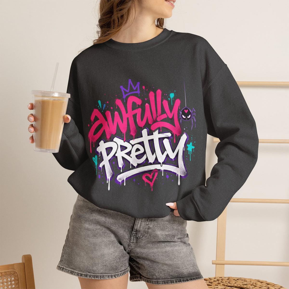 Awfully Pretty Graffiti Sweatshirt