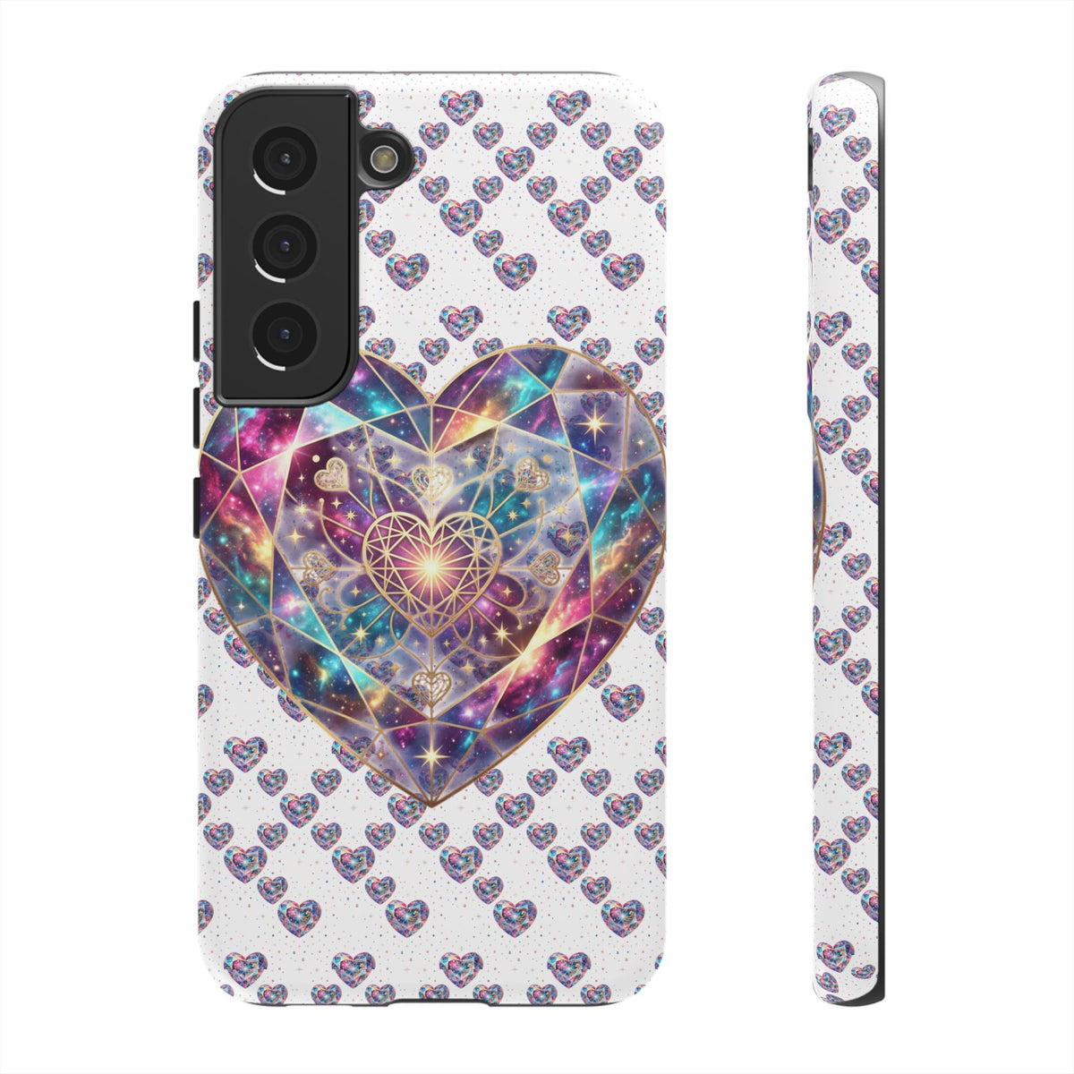 Galaxy Heart Tough Phone Case — Sparkling Cosmic Heart Design