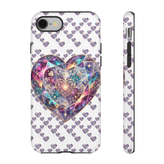 Galaxy Heart Tough Phone Case — Sparkling Cosmic Heart Design