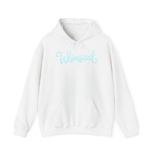 Whimsical Script Hoodie — Pastel Blue "Whimsical" Pullover
