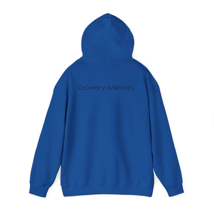 Hoodie — 'Ugly' Script Front & 'Recovery Warriors' Back Pullover