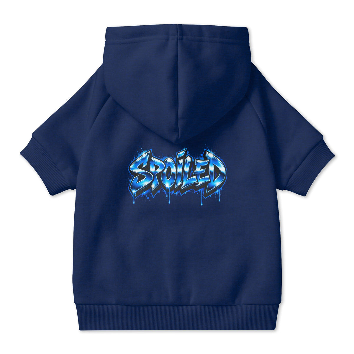 Spoiled Blue Graffiti Pet Hoodie