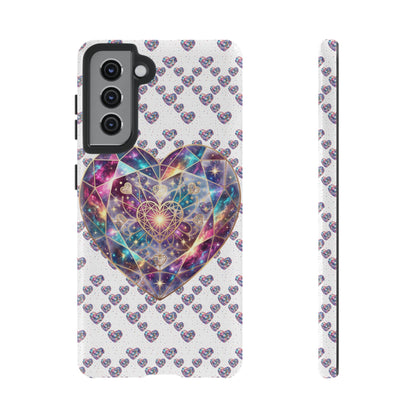 Galaxy Heart Tough Phone Case — Sparkling Cosmic Heart Design