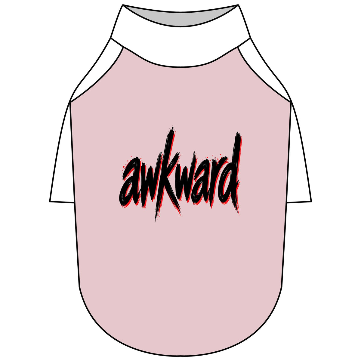 Awkward Pet T-Shirt — Raglan Shirt for Dogs & Cats