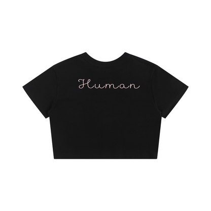 Hello My Name Is Human Cotton Baby Tee