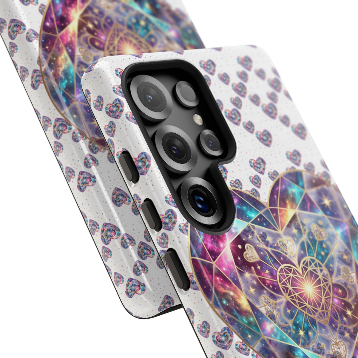 Galaxy Heart Tough Phone Case — Sparkling Cosmic Heart Design