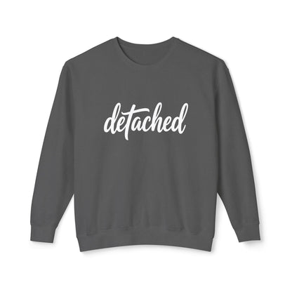 Detached Crewneck Sweatshirt — Minimal Script Pullover