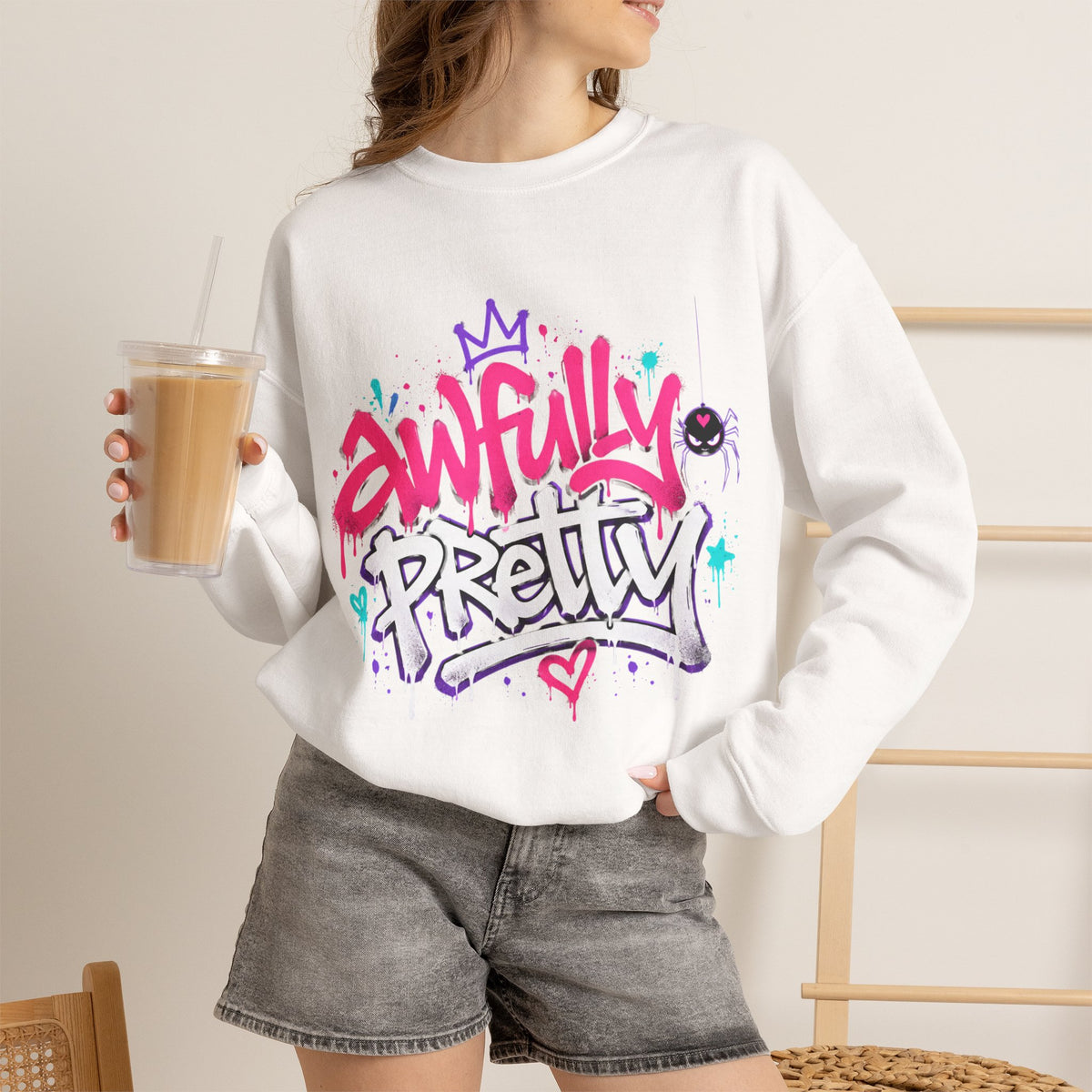 Awfully Pretty Graffiti Sweatshirt