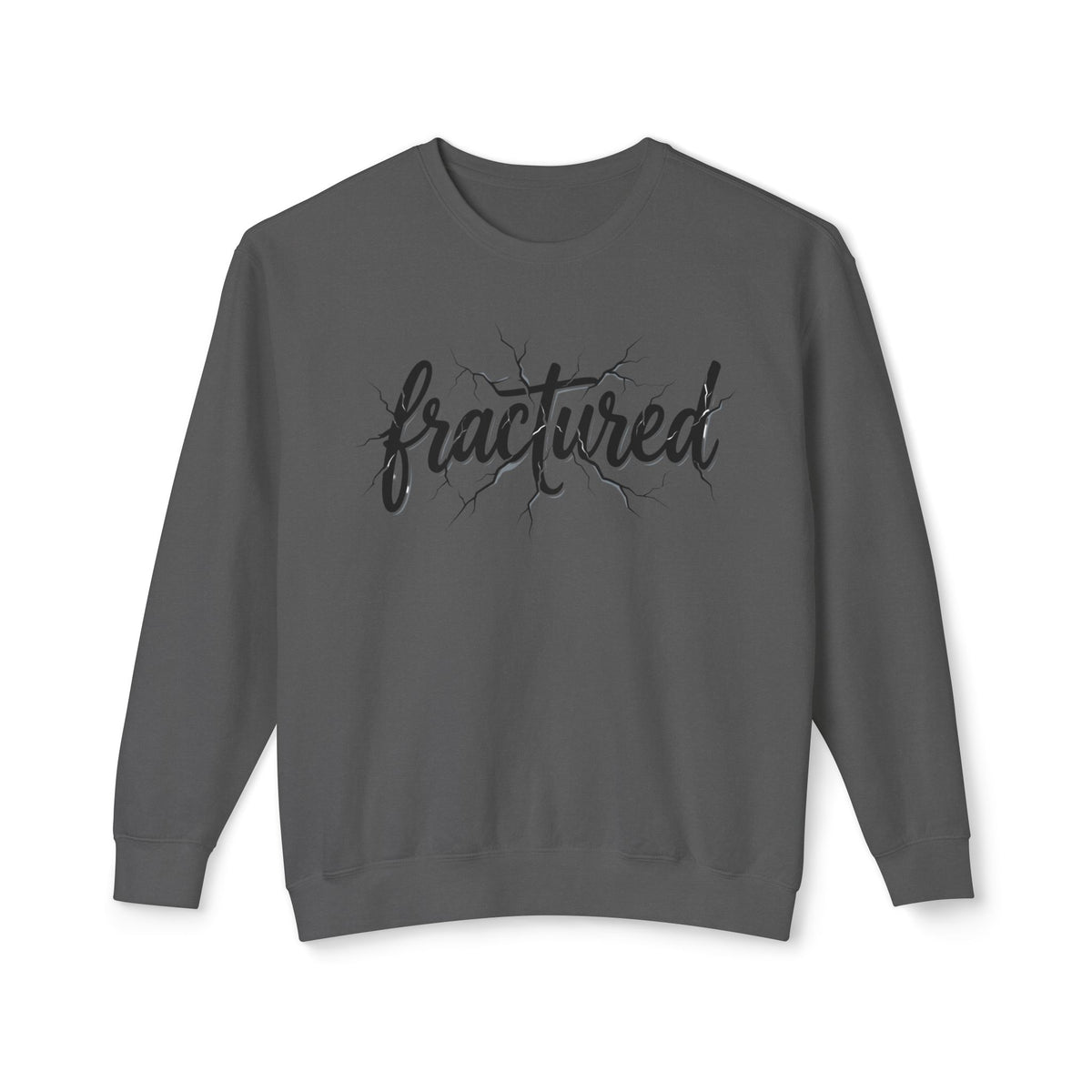Fractured Script Crewneck Sweatshirt